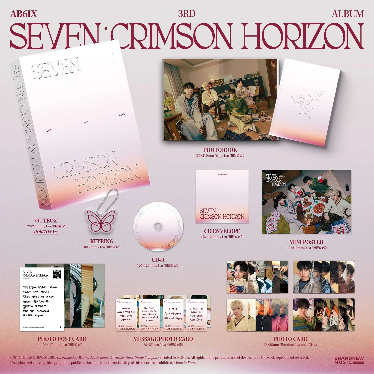 AB6IX - Vol.3 Seven : Crimson Horizon Photobook version CD - Image 3