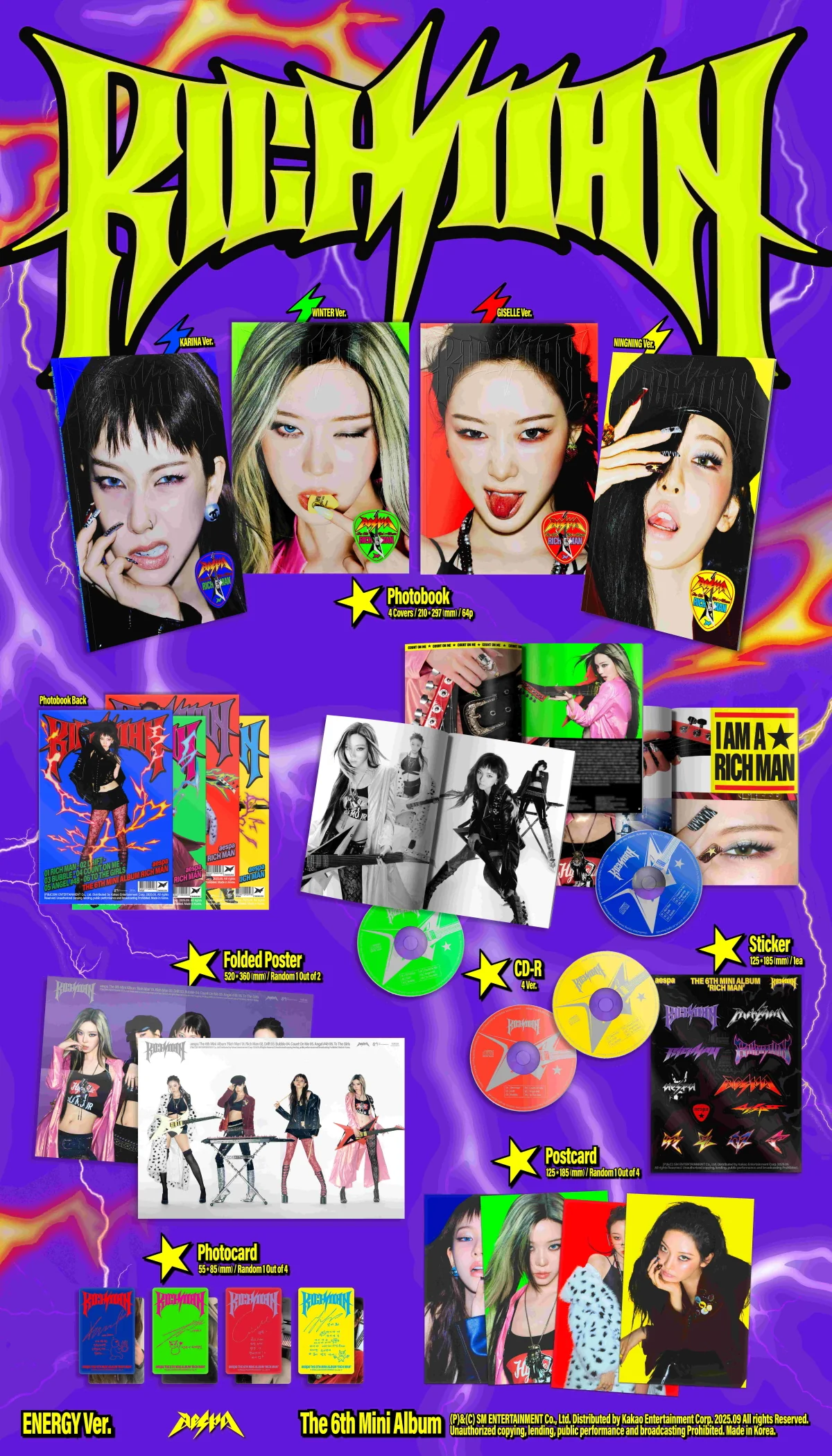 aespa - 6th Mini Album Rich Man [ENERGY Ver.] - Image 2