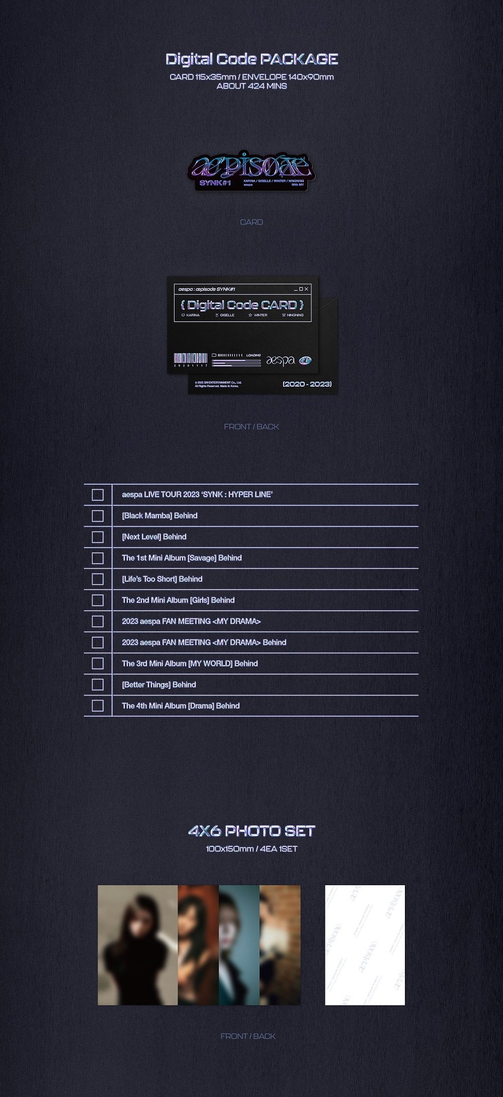 aespa aepisode æpisode SYNK #1 Digital Code +Pre-Order Gift - Image 5