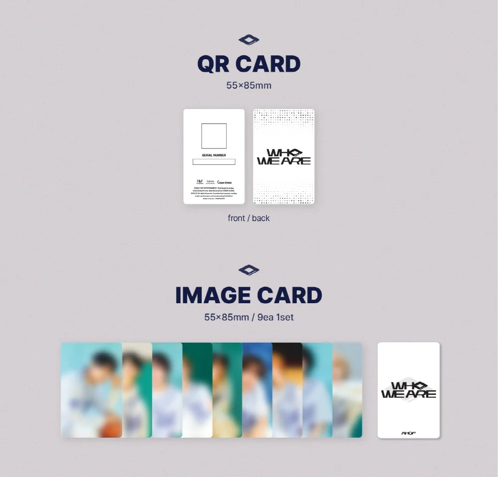Ahof - 1st Mini Album Who We Are QR Album version - Image 3