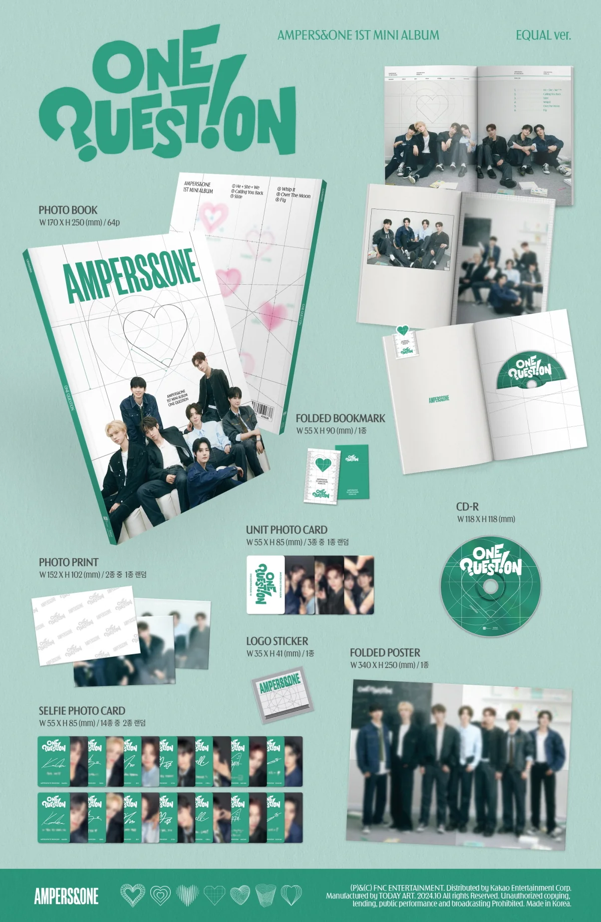 AMPERS&ONE - ONE QUESTION (1st Mini Album) - Image 2