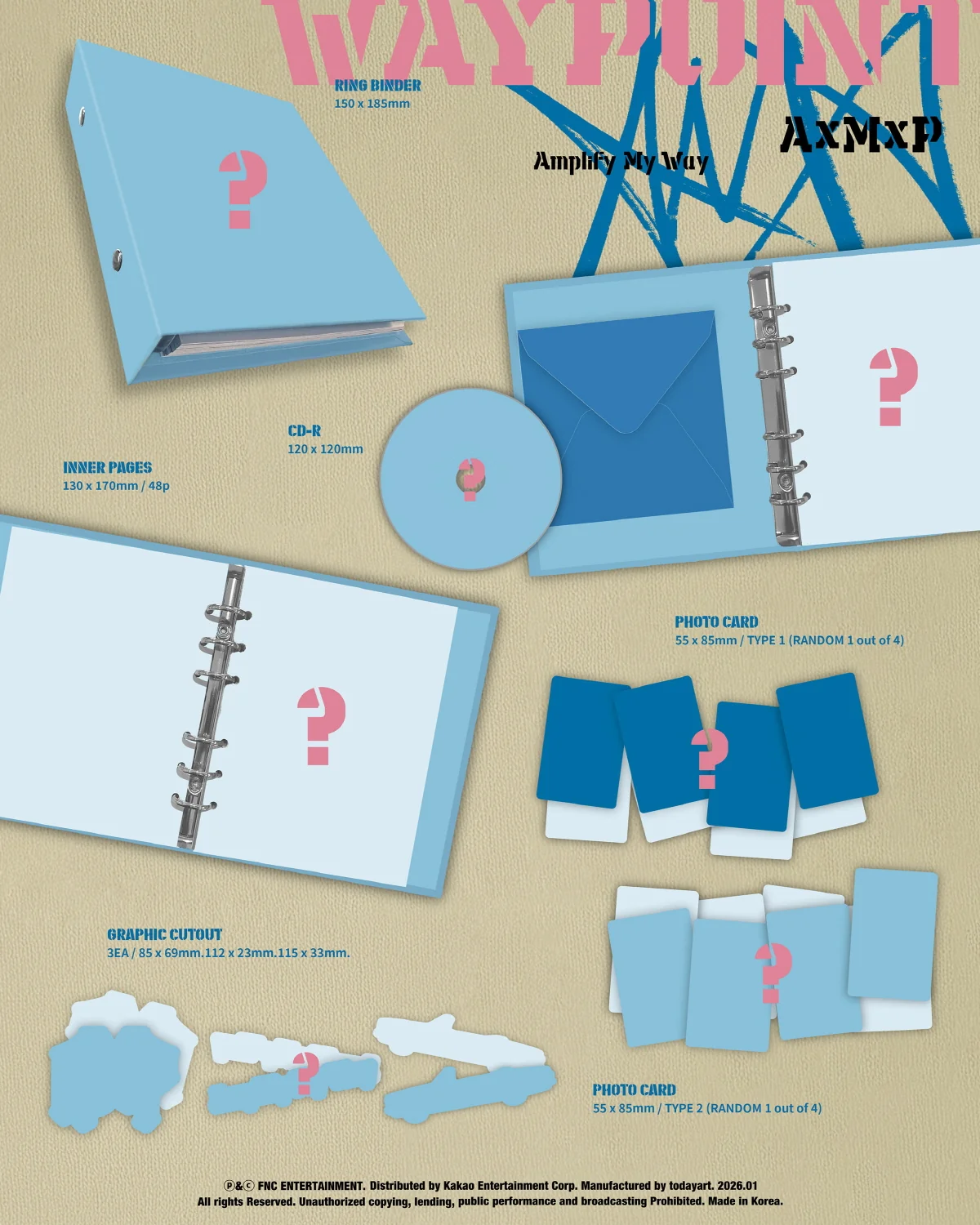 AxMxP - 1st Mini Album Amplify My Way [WAYPOINT ver.] - Image 2