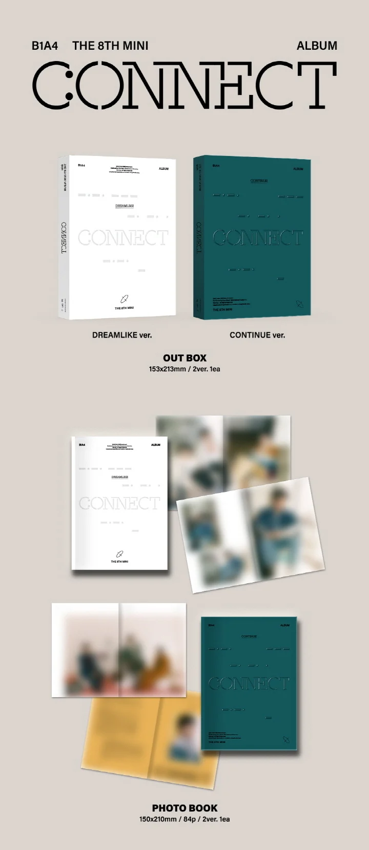 B1A4 - 8th Mini Album Connect CD+Pre-Order Benefit - Image 2