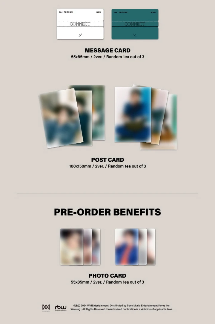 B1A4 - 8th Mini Album Connect CD+Pre-Order Benefit - Image 4