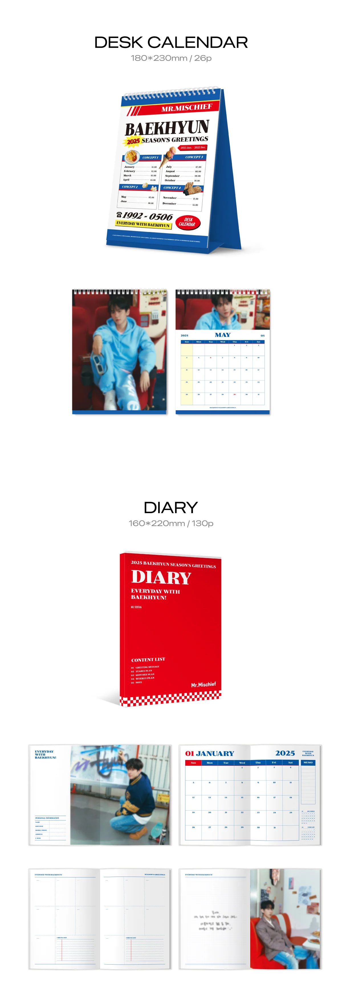 BAEKHYUN - 2025 SEASON'S GREETINGS [Mr. Mischief] + Pre-Order Gift - Image 3