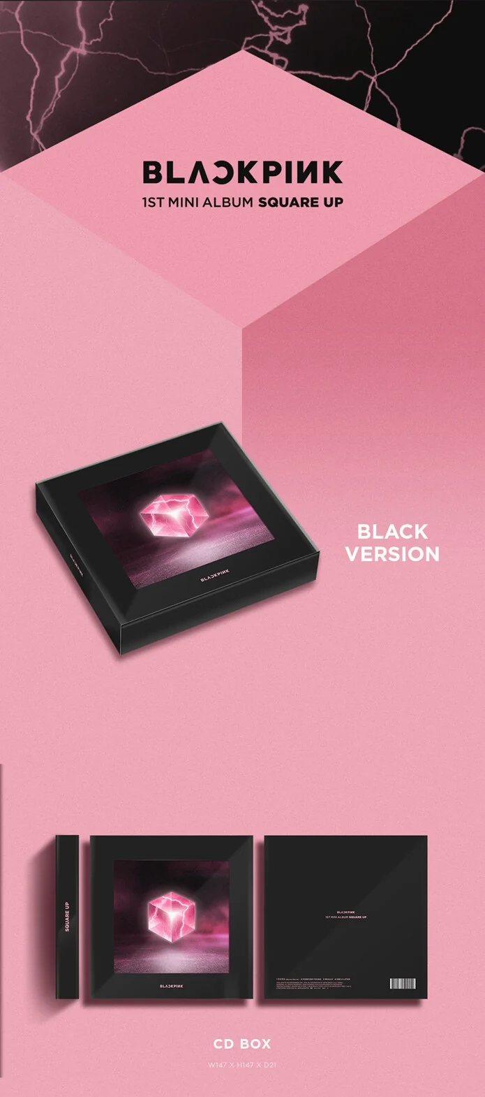 BLACKPINK - SQUARE UP (1st Mini Album) CD+Extra Photocards Set - Image 2