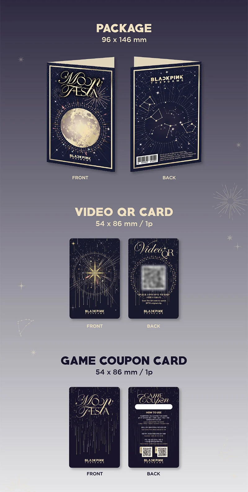 BLACKPINK - THE GAME Photocard Collection [Moon Festa] - Image 3