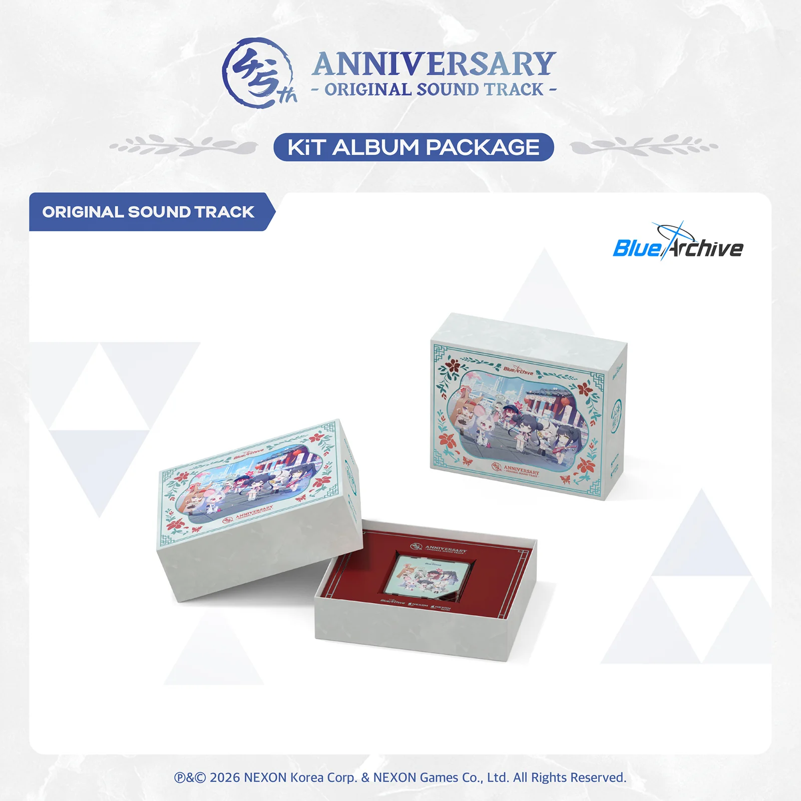 Blue Archive 4.5th Anniversary OST KiT Album Package+Folded Poster
