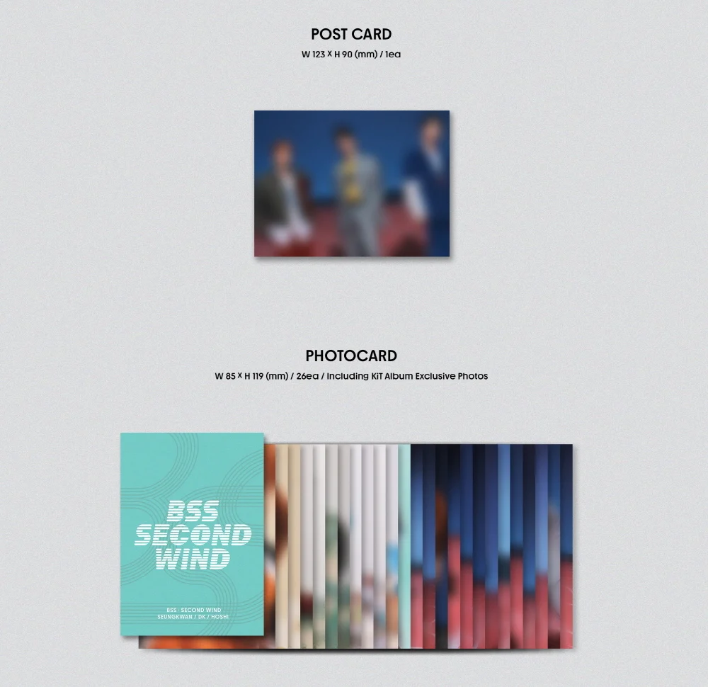 BSS BooSeokSoon (SEVENTEEN) - 1st Single Album SECOND WIND KIT Album + Extra Photocards - Image 4