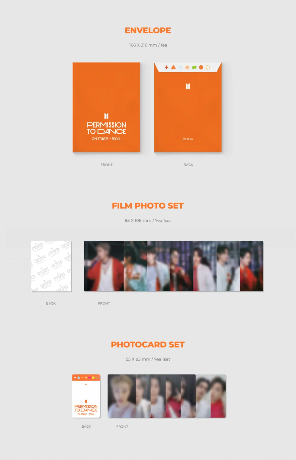 BTS - Permission to Dance On Stage - Seoul Digital Code+Extra Photocards Set - Image 5