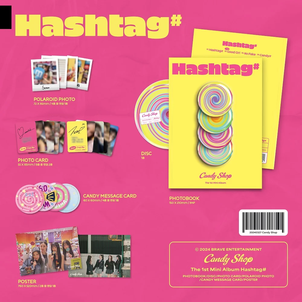Candy Shop - 1st Mini Album Hashtag# CD - Image 2