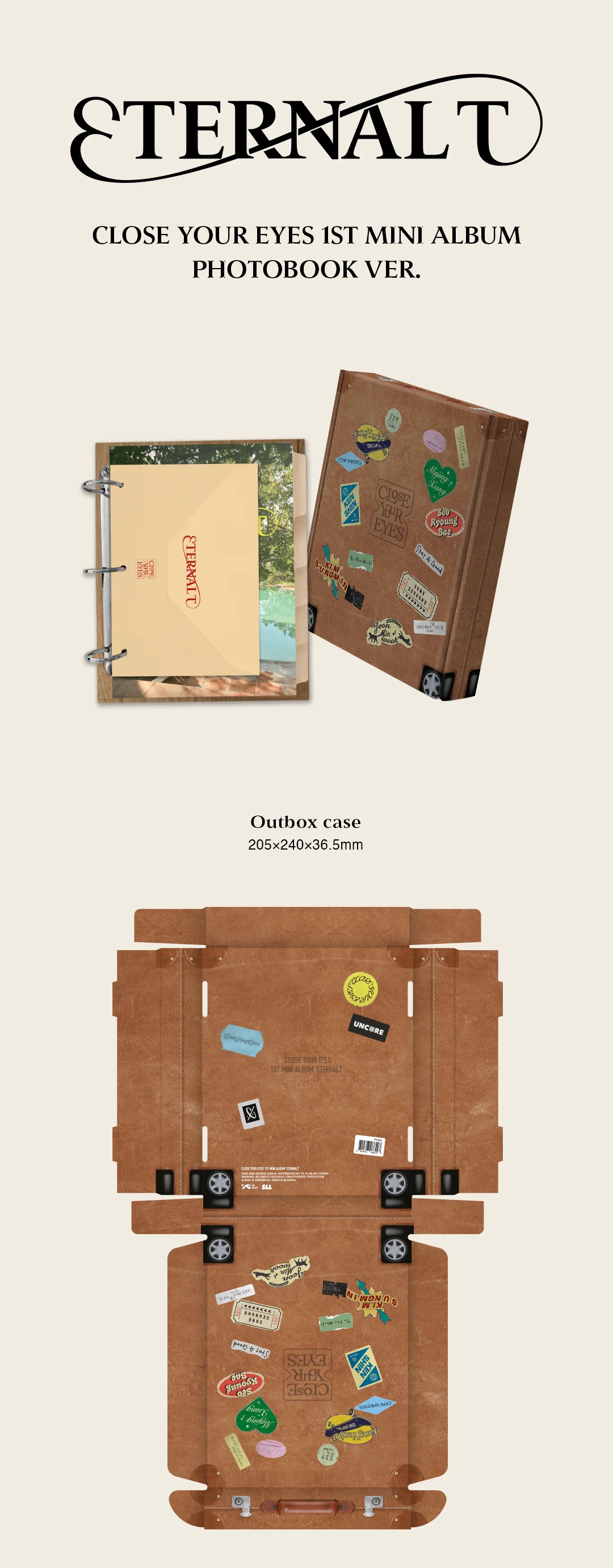 CLOSE YOUR EYES - 1st Mini Album ETERNALT [PHOTOBOOK Ver.] - Image 2