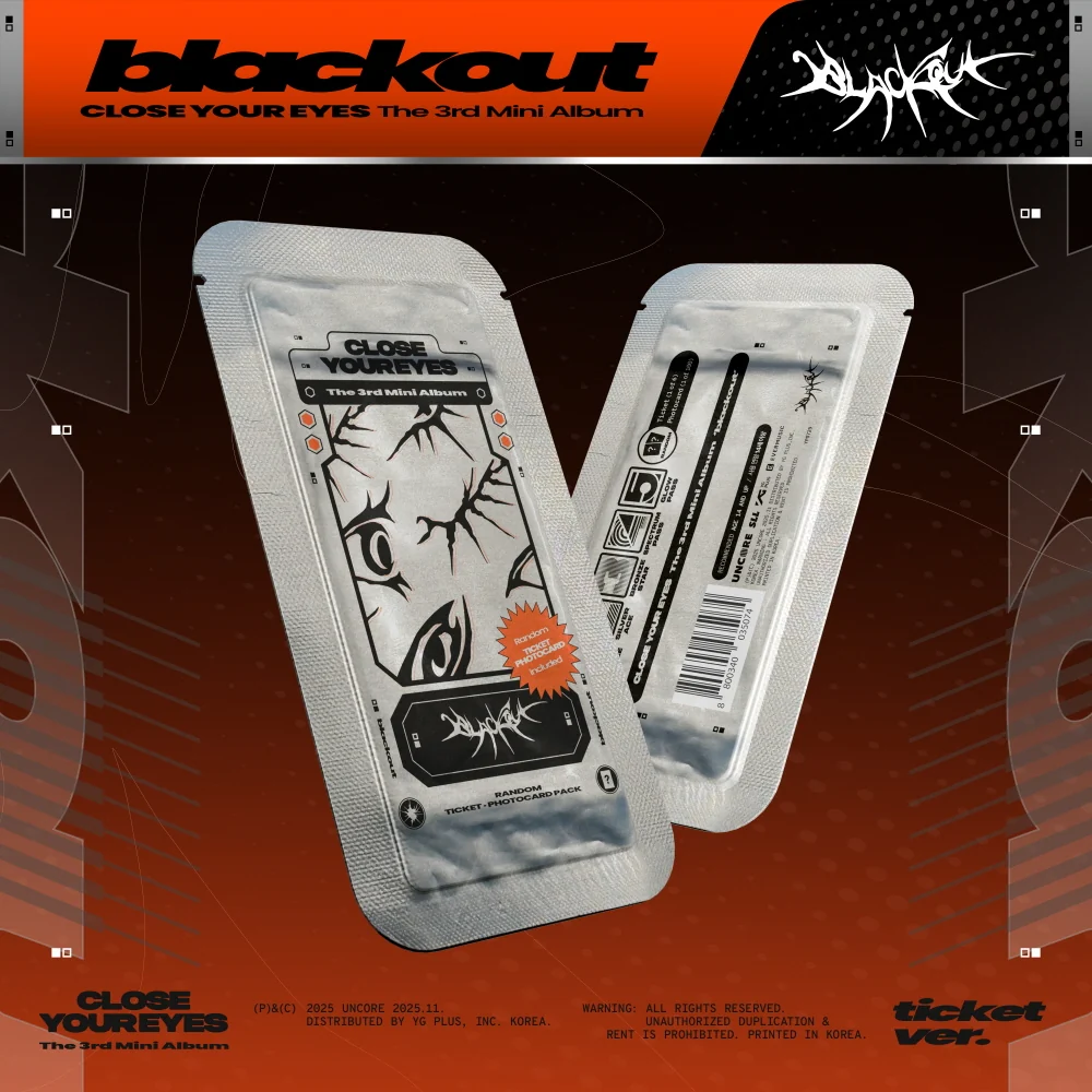 CLOSE YOUR EYES - 3rd Mini Album blackout [ticket ver.]