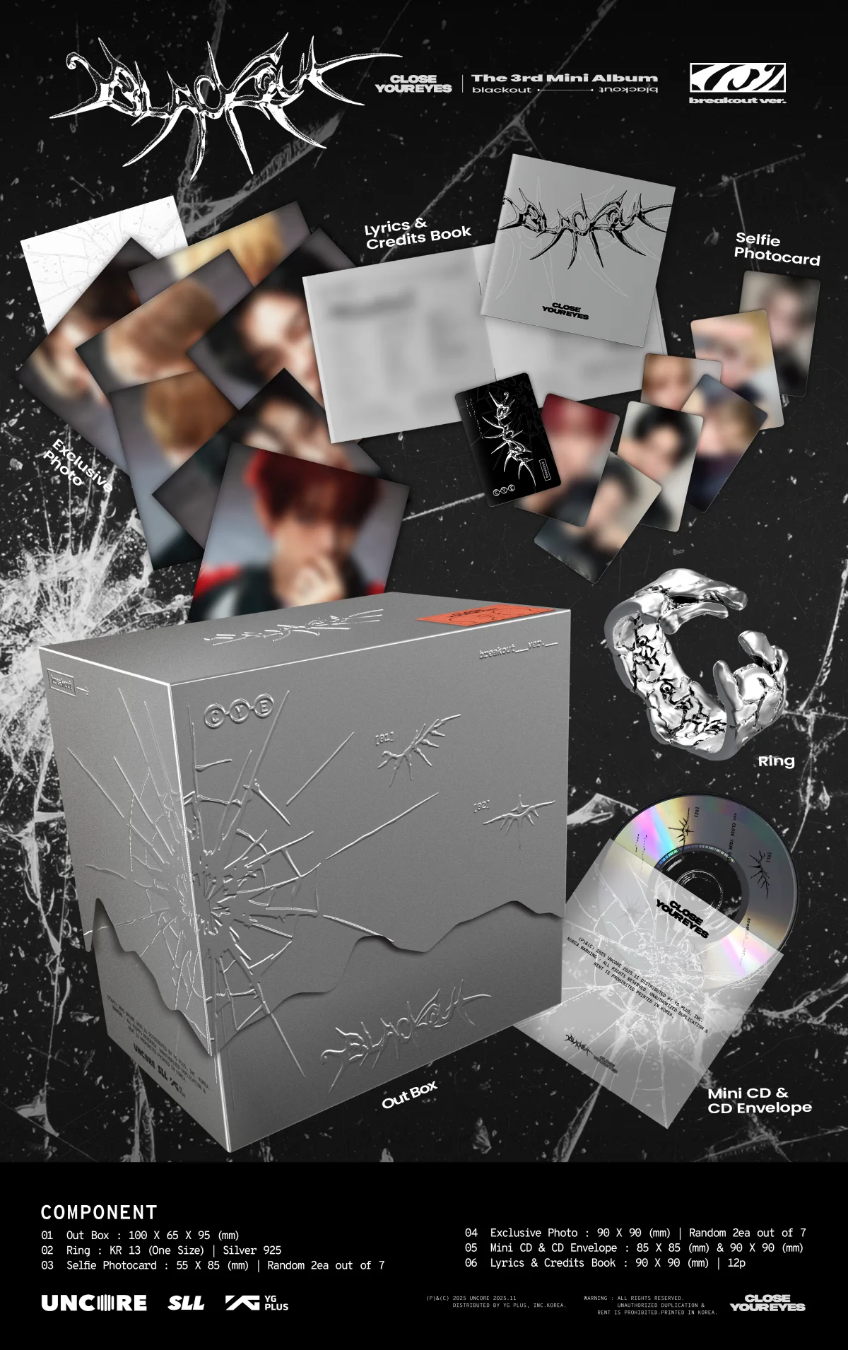 CLOSE YOUR EYES - 3rd Mini Album blackout [breakout ver.] - Image 2