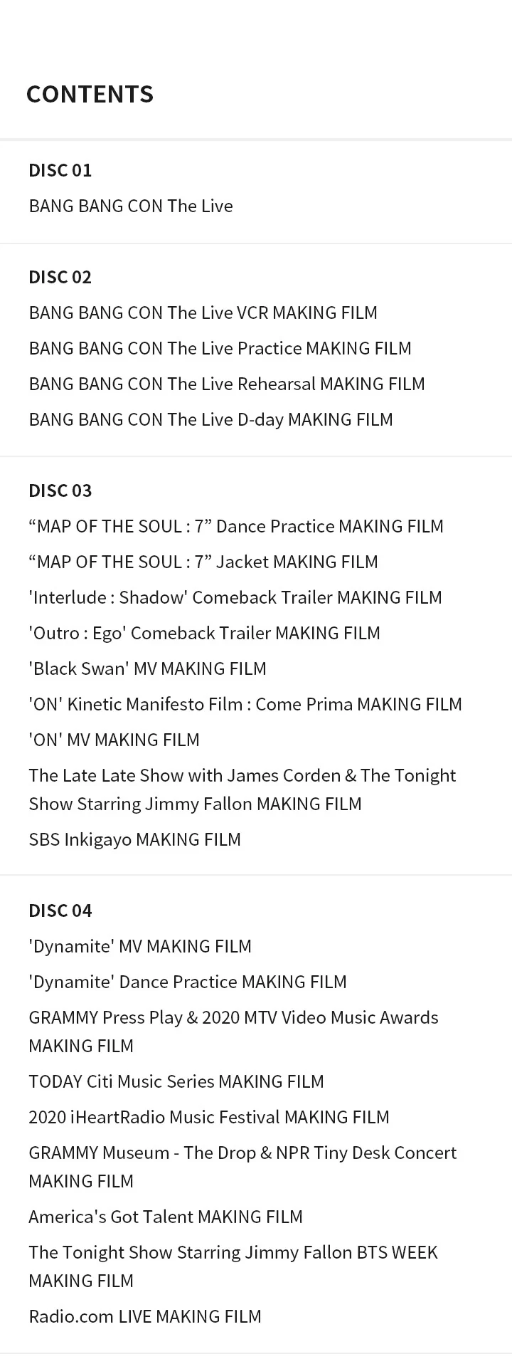 [REISSUE] BTS Memories of 2020 DVD+Extra Photocard Set - Image 9