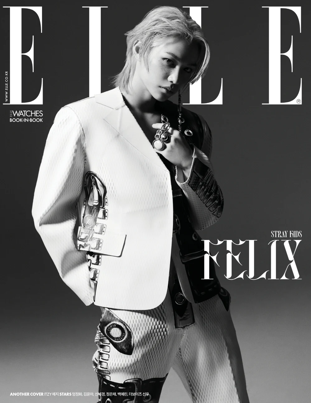 ELLE MAGAZINE MAY 2023 STRAY KIDS FELIX ITZY YEJI THE BOYZ SUNWOO - Image 4