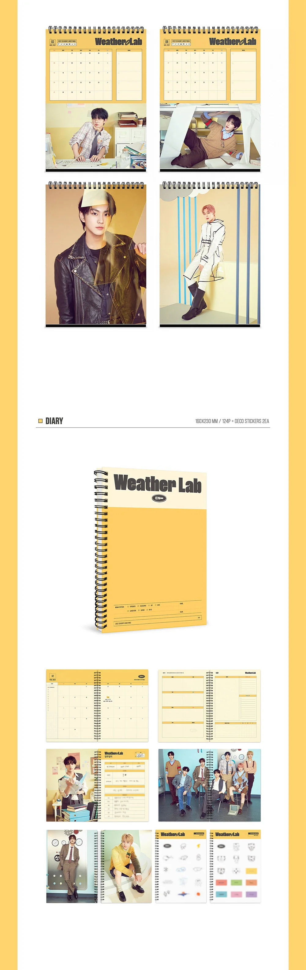 ENHYPEN - 2022 SEASON'S GREETINGS Weather Lab +Extra Photocards Set - Image 3