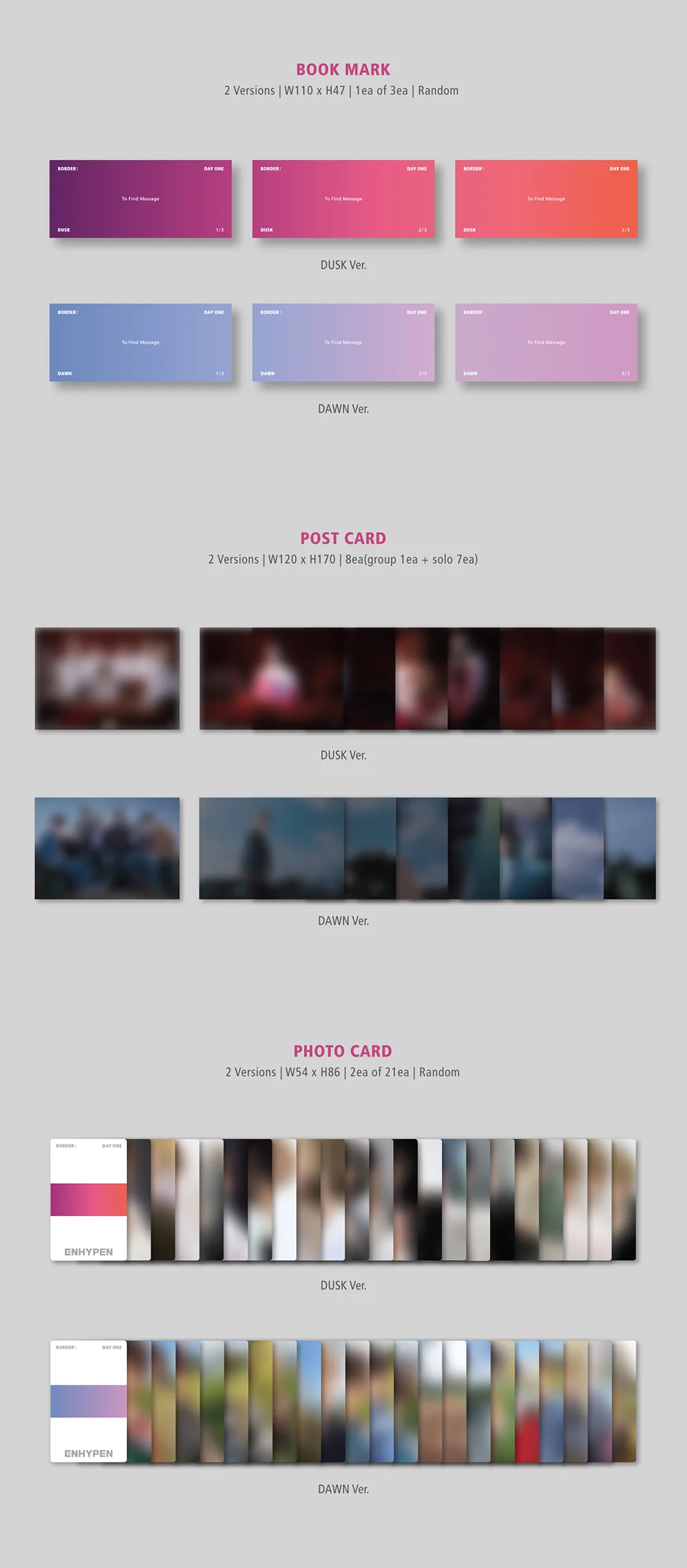 ENHYPEN - BORDER : DAY ONE (1st Mini Album) Album - Image 4