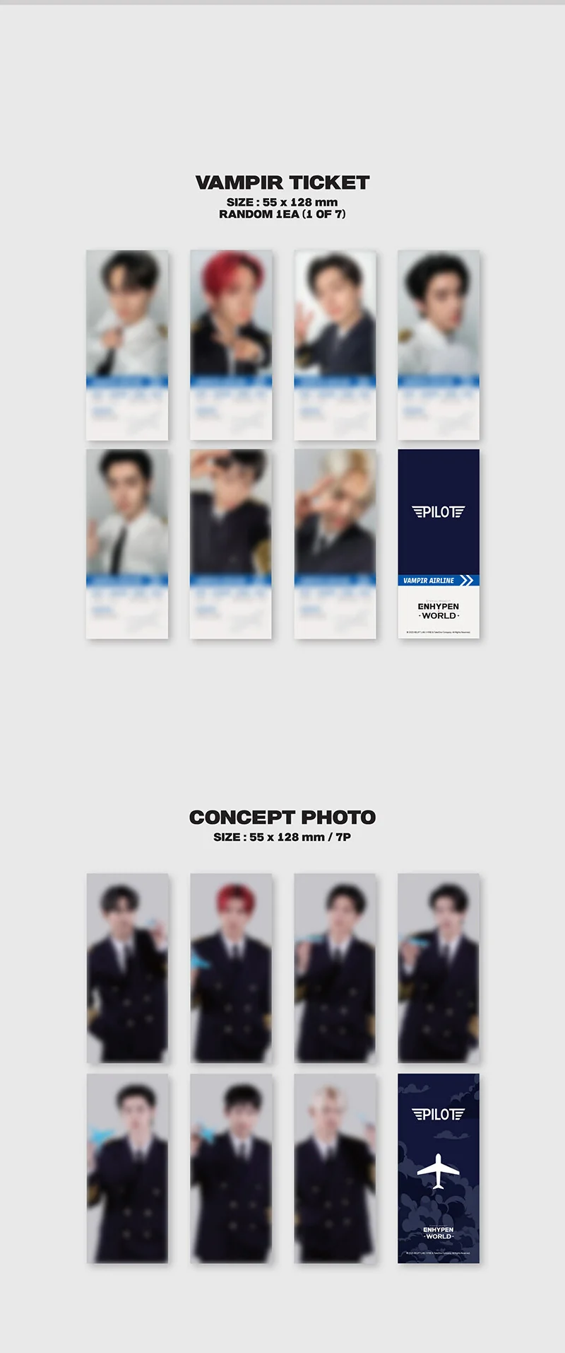 ENHYPEN World Coupon Card Collection [PILOT BASIC ver.] - Image 3