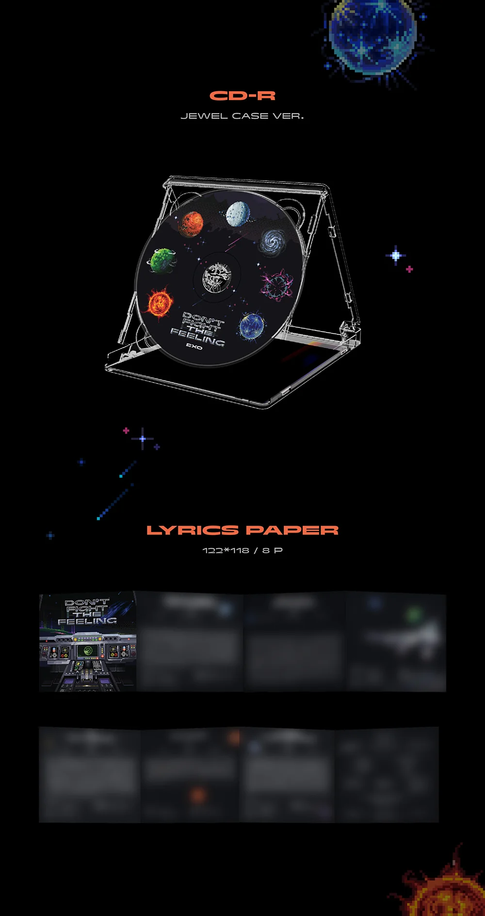 EXO - Special Album DON’T FIGHT THE FEELING Jewel Case version CD - Image 4