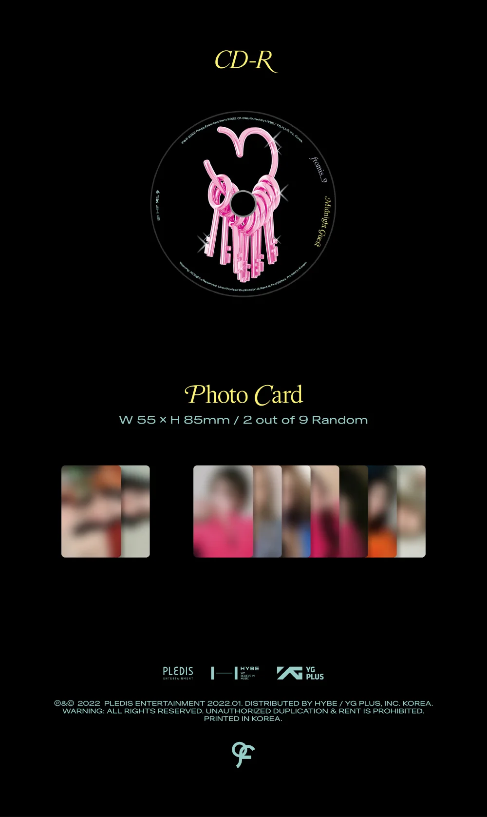 fromis_9 - Midnight Guest (4th Mini Album) [Jewel case / Random ver.] - Image 7