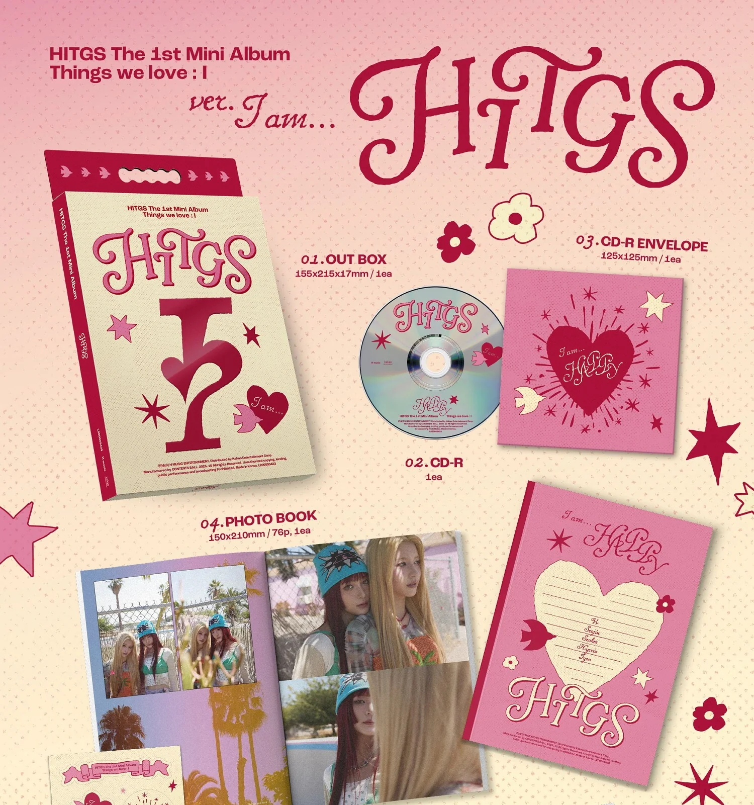 Hitgs - 1st Mini Album Things we love : I CD - Image 2