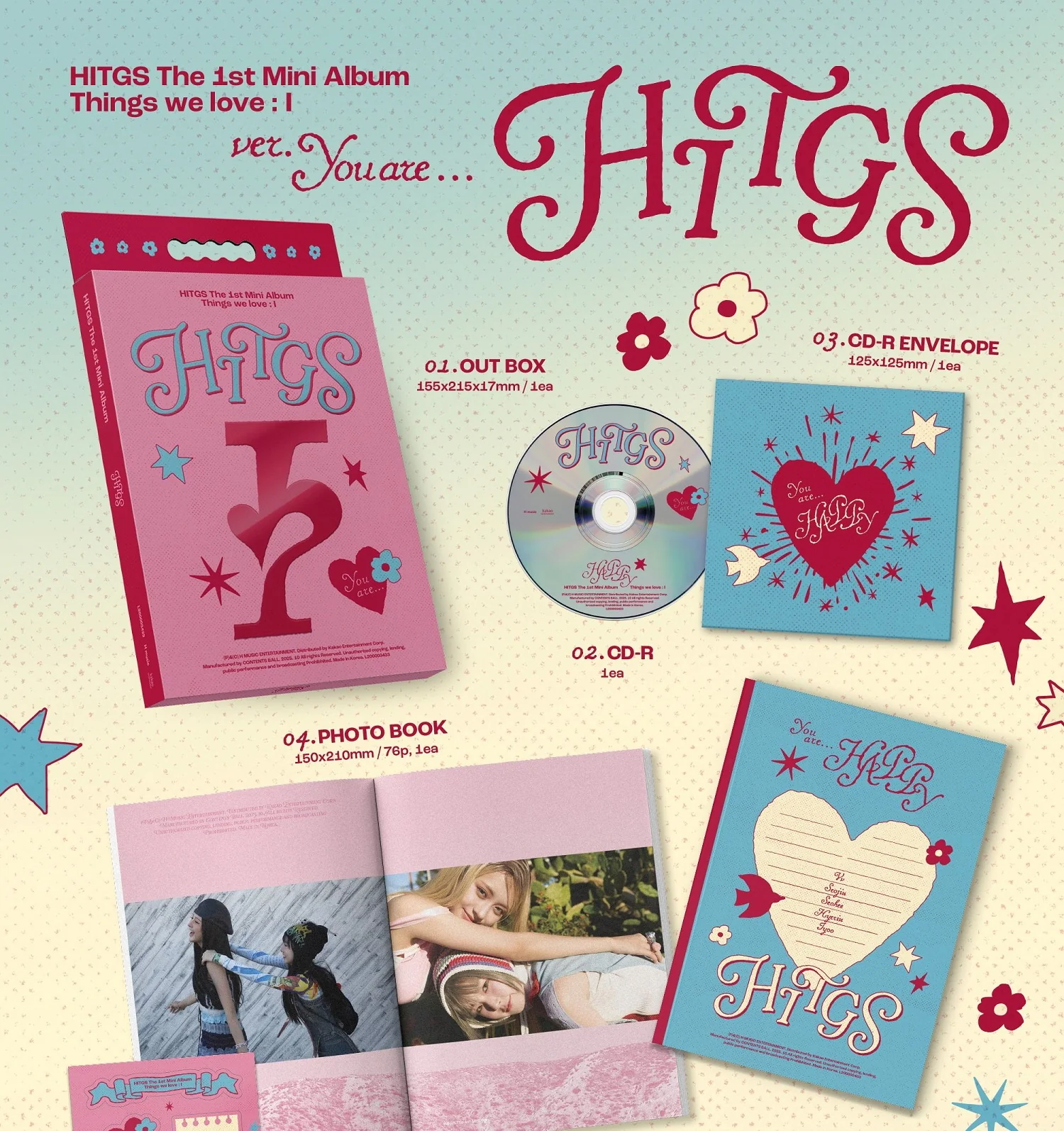Hitgs - 1st Mini Album Things we love : I CD - Image 4
