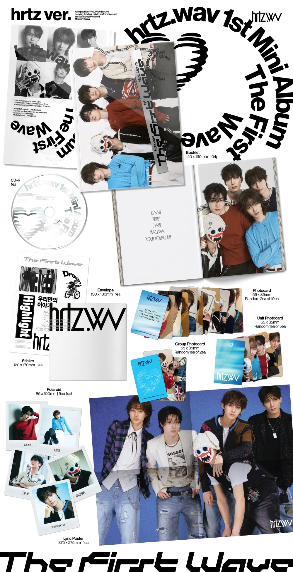 hrtz.wav - 1st Mini Album The First Wave CD - Image 2
