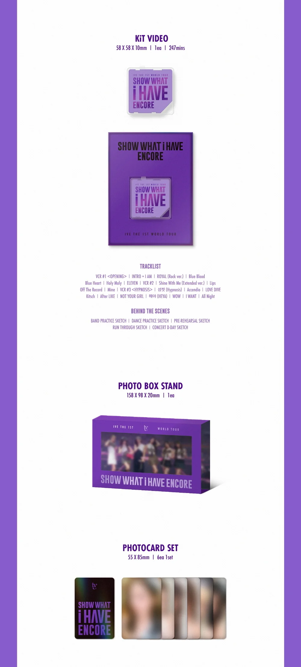 IVE THE 1ST WORLD TOUR [SHOW WHAT I HAVE ENCORE] KiT VIDEO - Image 3