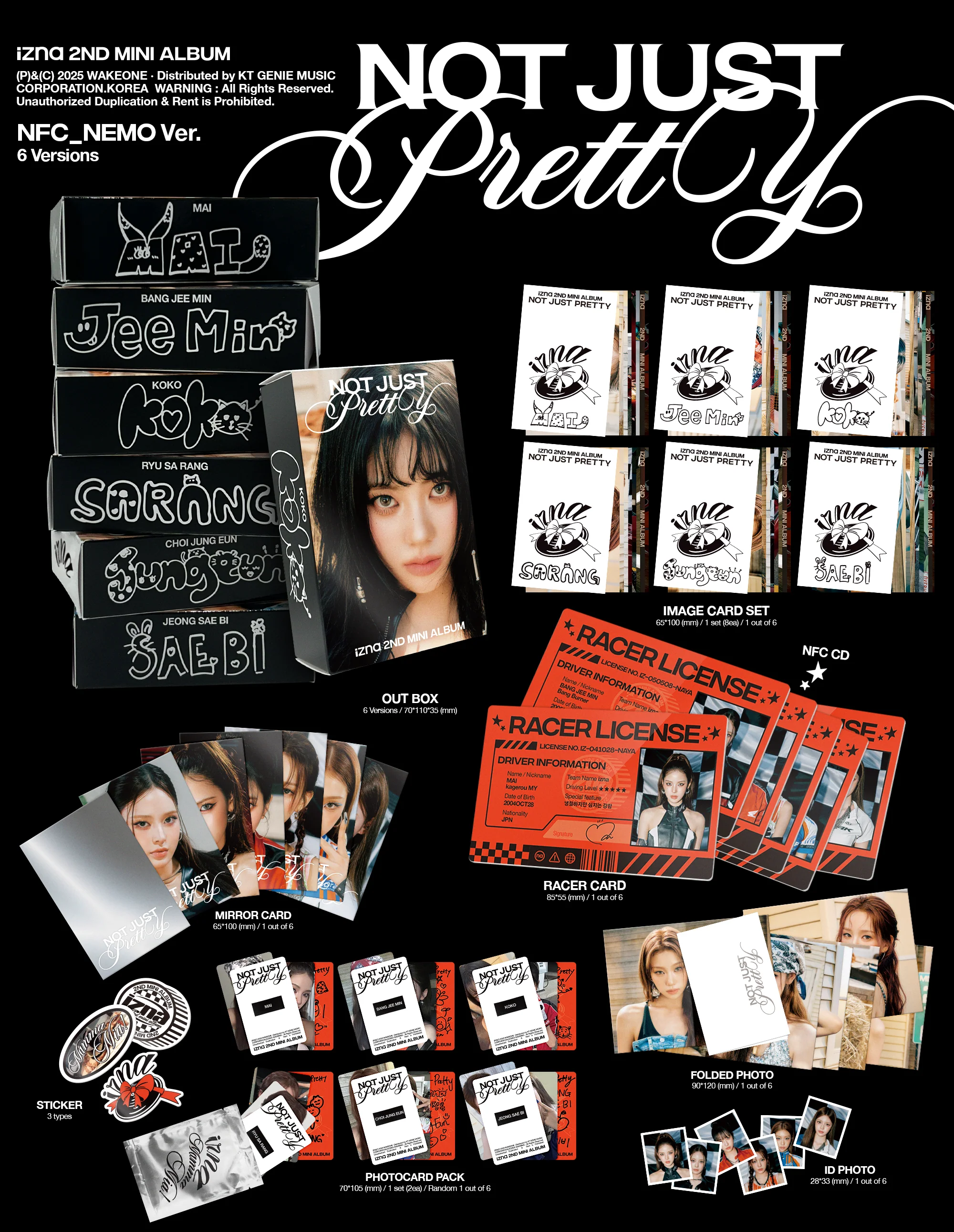 izna - 2nd Mini Album Not Just Pretty NFC Nemo version - Image 3
