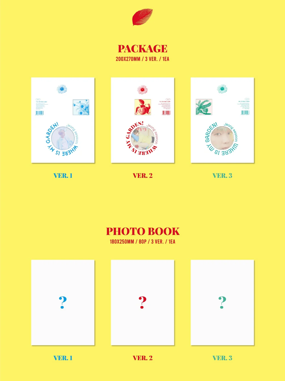JEONG SE WOON - Where is my Garden! (5th Mini Album) - Image 3