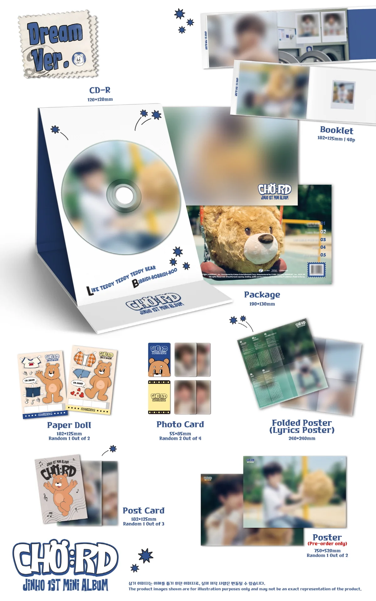 JINHO - CHO:RD (1st Mini Album) CD - Image 2