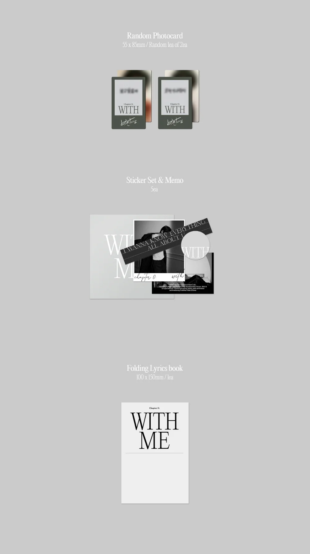 JINYOUNG (GOT7) - The 1st Album Chapter 0: WITH+Folded Poster - Image 6