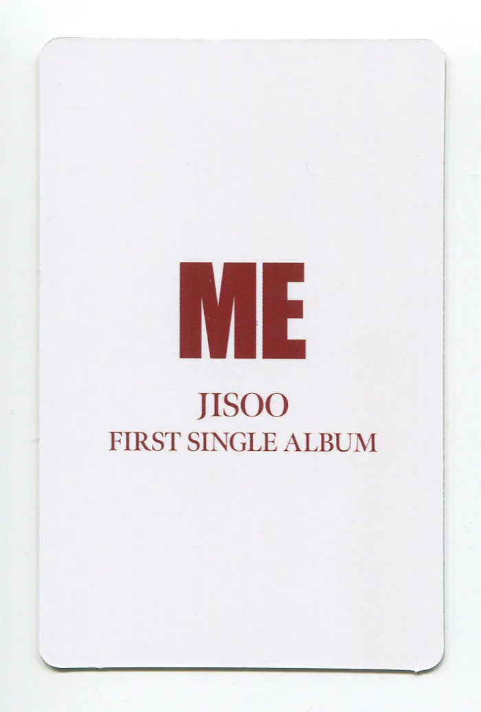 JISOO FIRST SINGLE ALBUM [ME] Music Korea POB EXCLUSIVE OFFICIAL PHOTOCARD BLACKPINK - Image 2