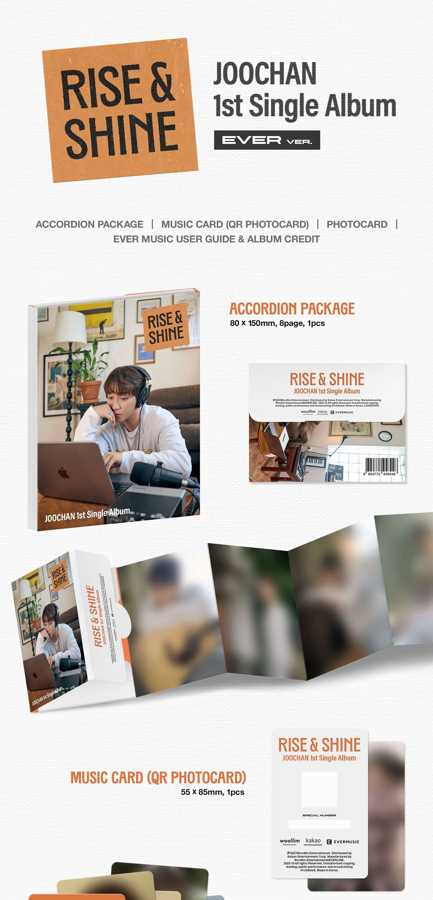 Joochan - 1st Single Album Rise & Shine Ever version - Image 2