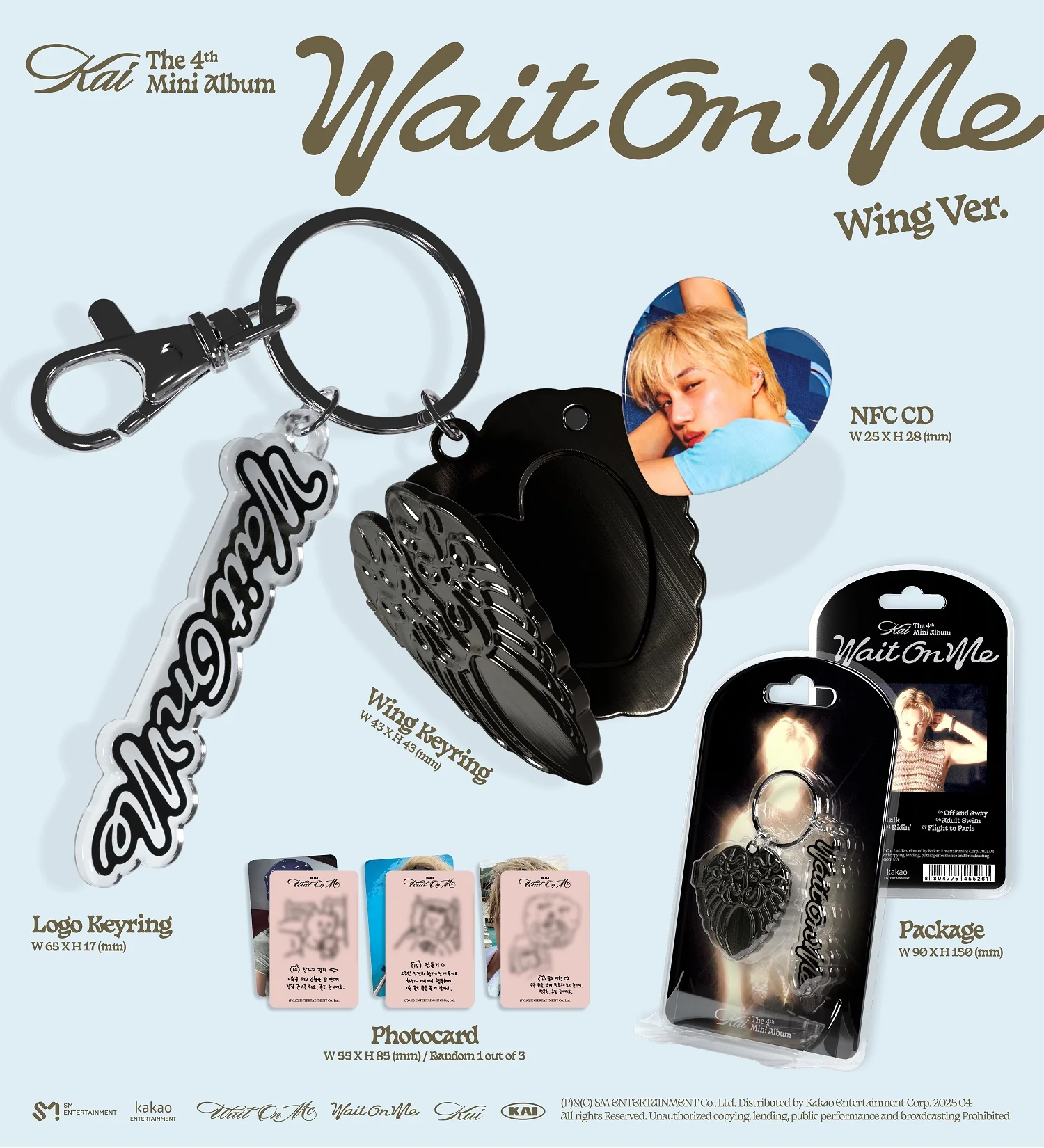 KAI - Wait On Me [Wing Ver.] Smart Album - Image 2