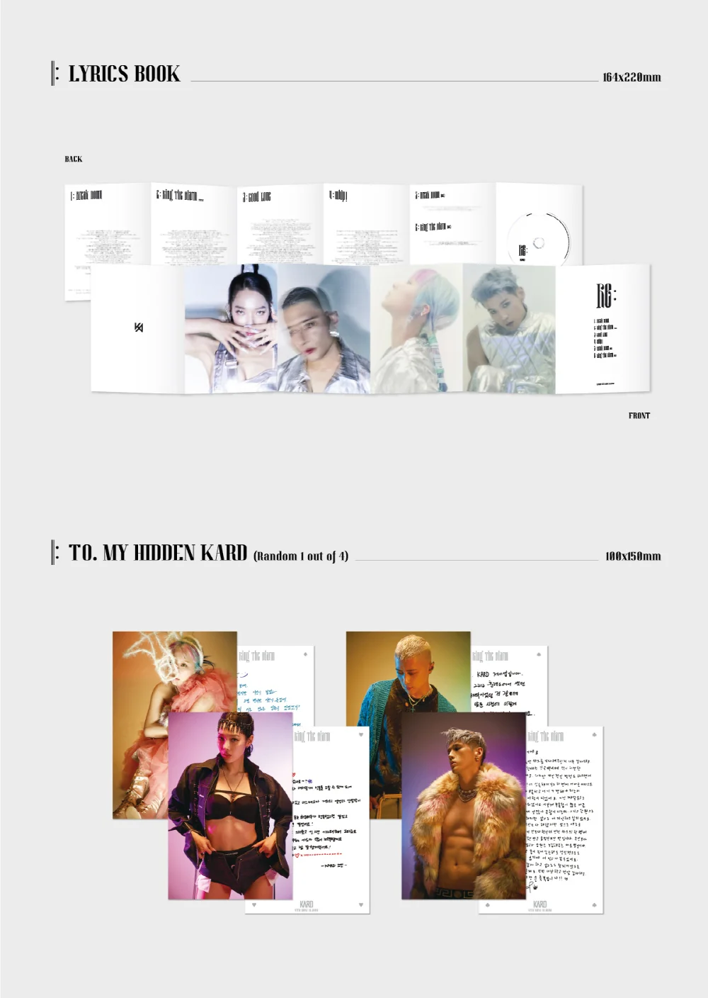 KARD - 5th Mini Album Re: CD+Extra Photocards Set - Image 4