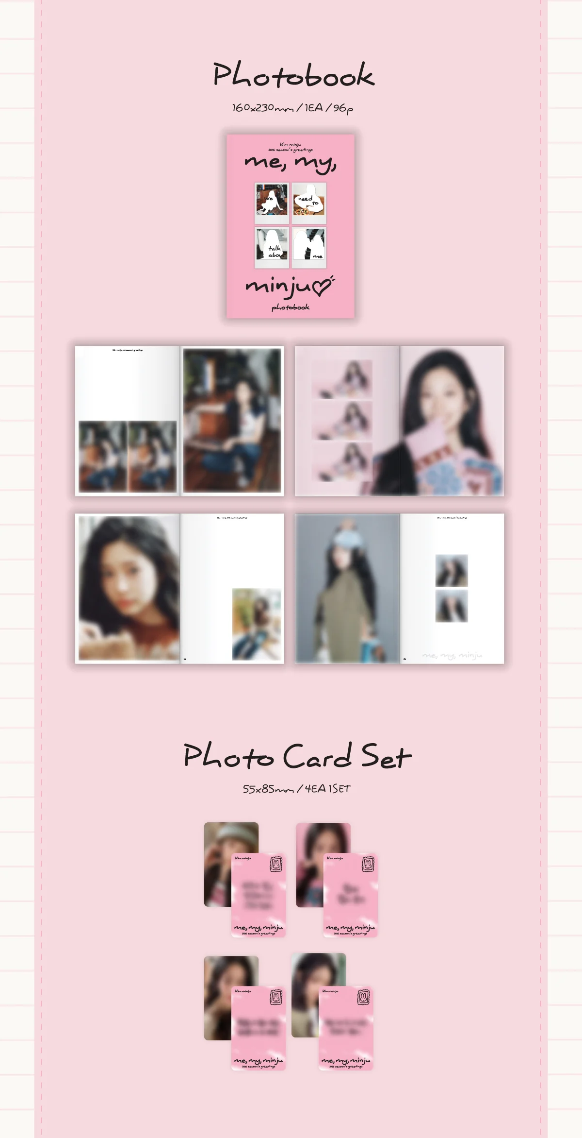 Kim Min Ju 2026 Season's Greetings Me My Minju+Pre-Order Gift - Image 6