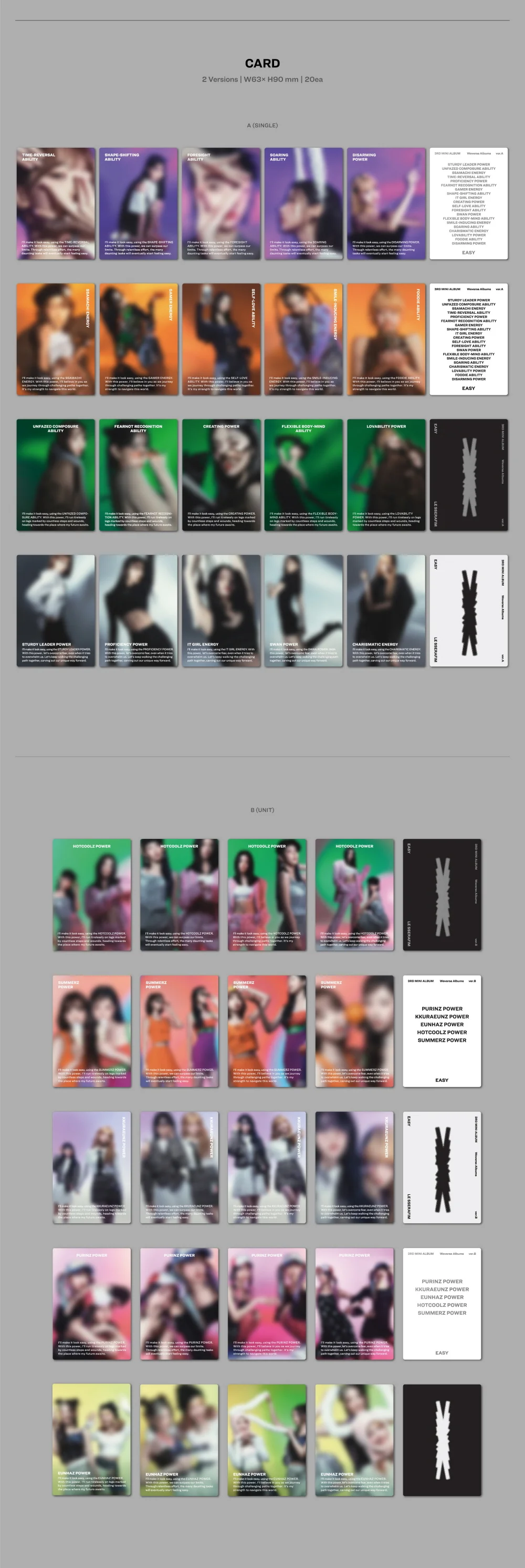LE SSERAFIM - 3rd Mini Album EASY [Weverse Albums ver.] - Image 3