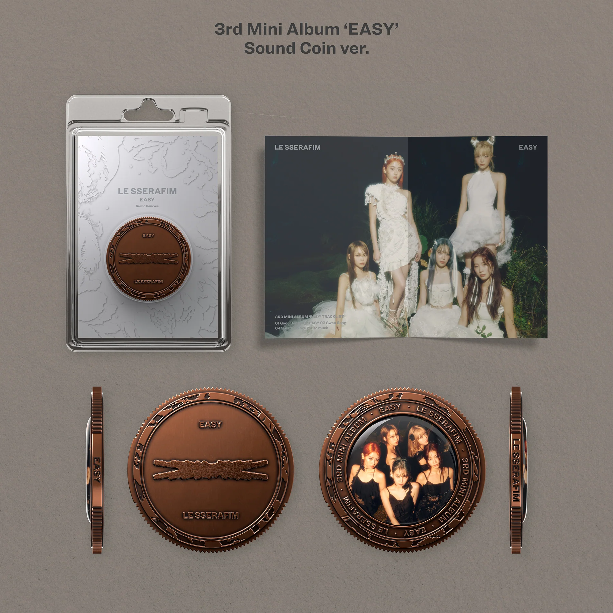 Le Sserafim - 3rd Mini Album EASY Sound Coin Ver. - Image 2