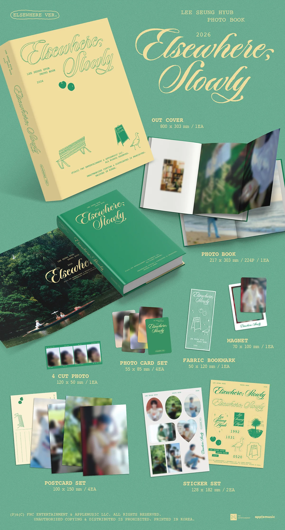 LEE SEUNG HYUB 3rd PHOTO BOOK [Elsewhere, Slowly] Elsewhere ver. - Image 2