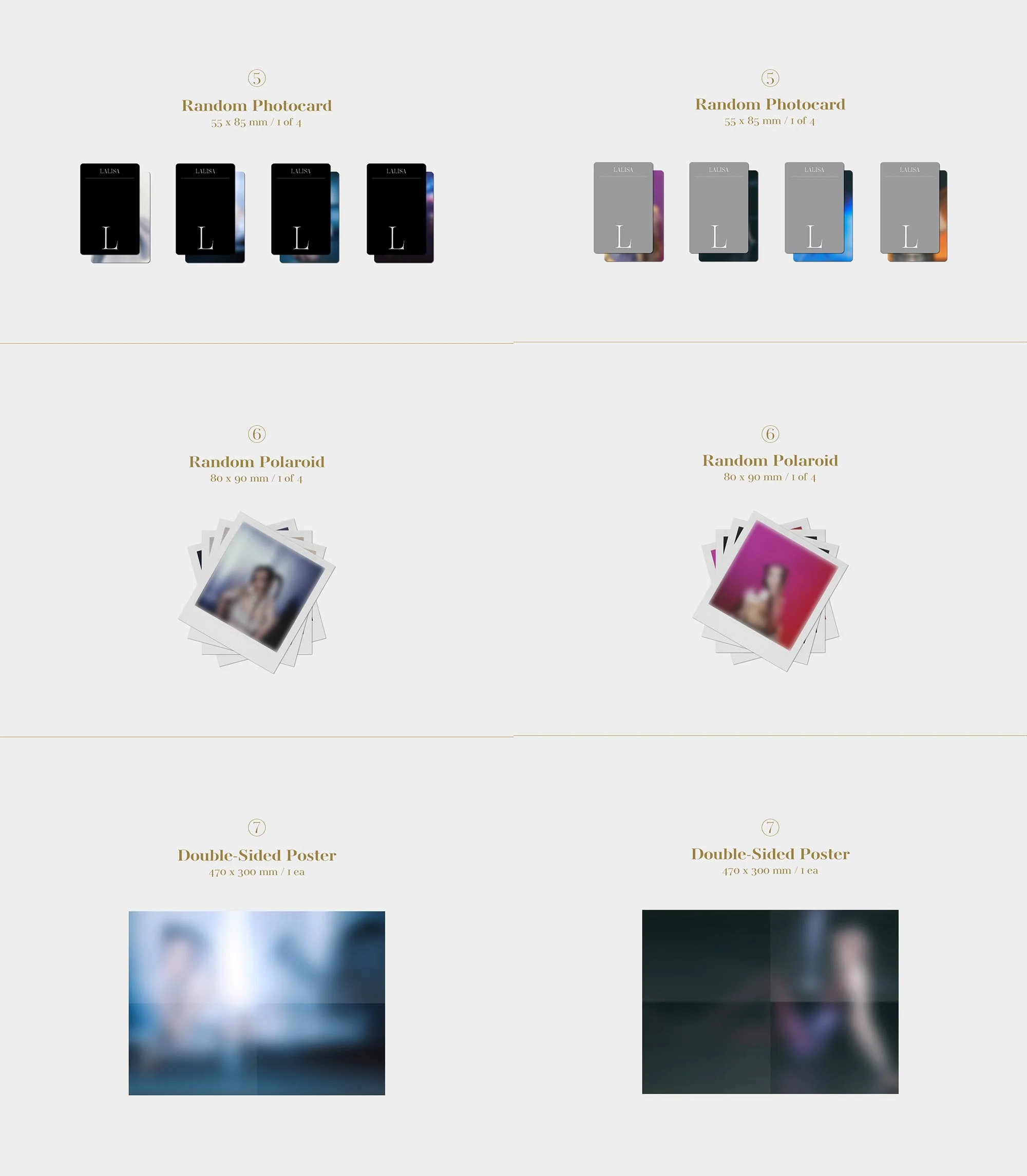 LISA - FIRST SINGLE ALBUM LALISA Album+Extra Photocards Set - Image 5