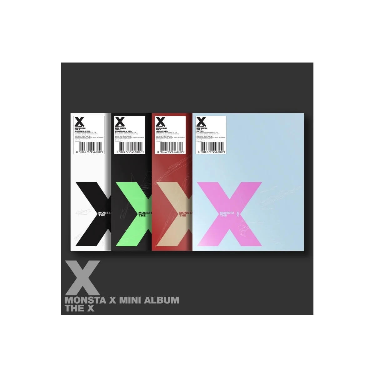 Monsta X - 13th Mini Album The X CD+Extra Photocards Set - Image 6