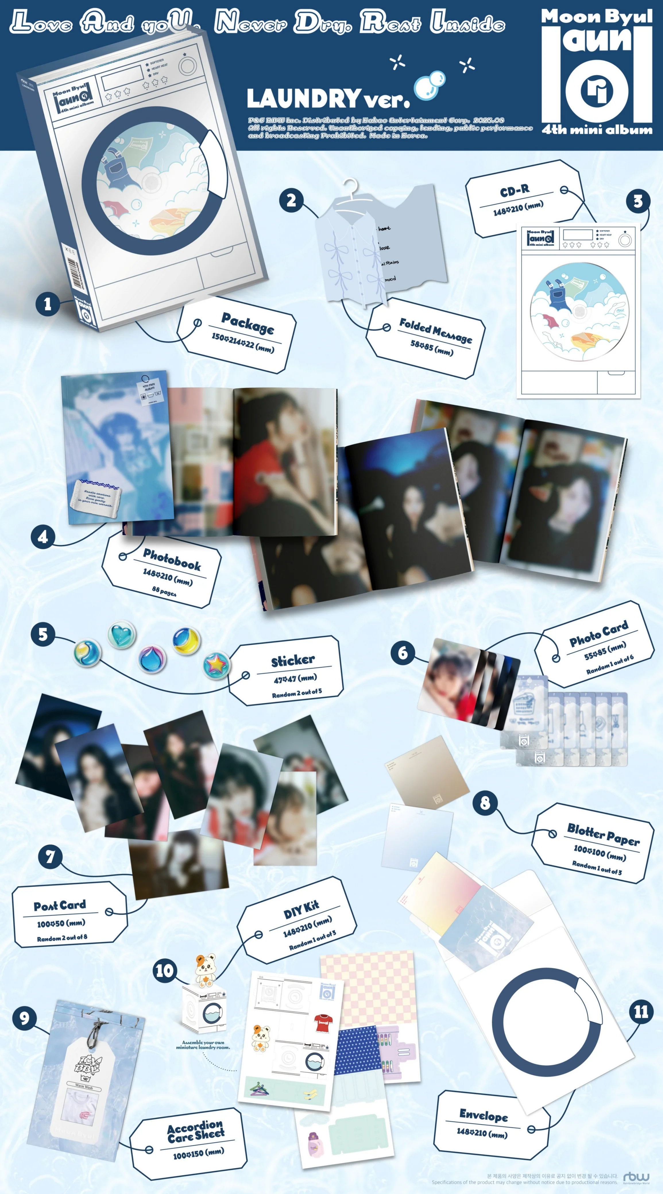Moonbyul - 4th Mini Album laundri LAUNDRY version CD - Image 3
