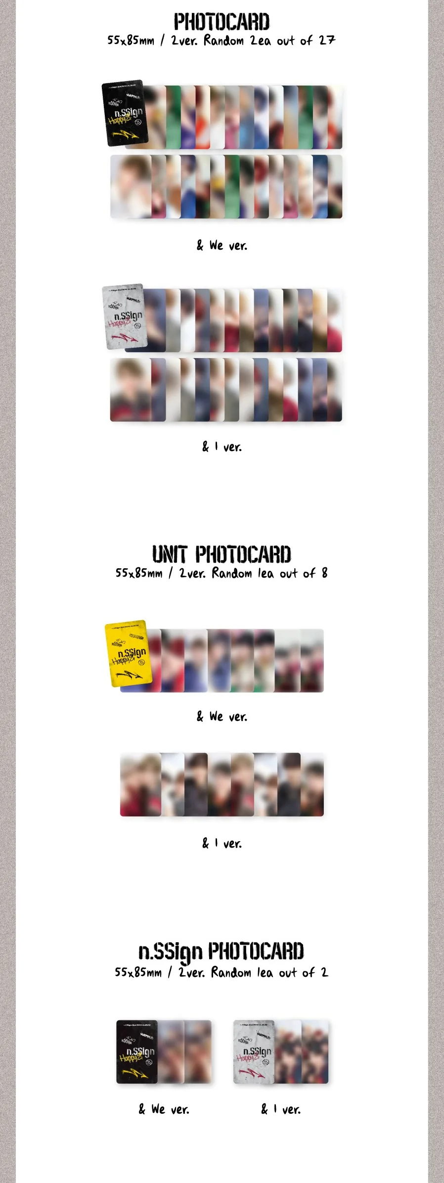 n.SSign - 2nd Mini Album Happy & CD+Pre-Order Benefit - Image 4
