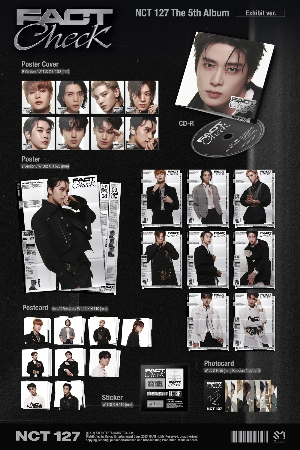 NCT 127 - Fact Check [Exhibit Ver.] Album+Free Gift - Image 2