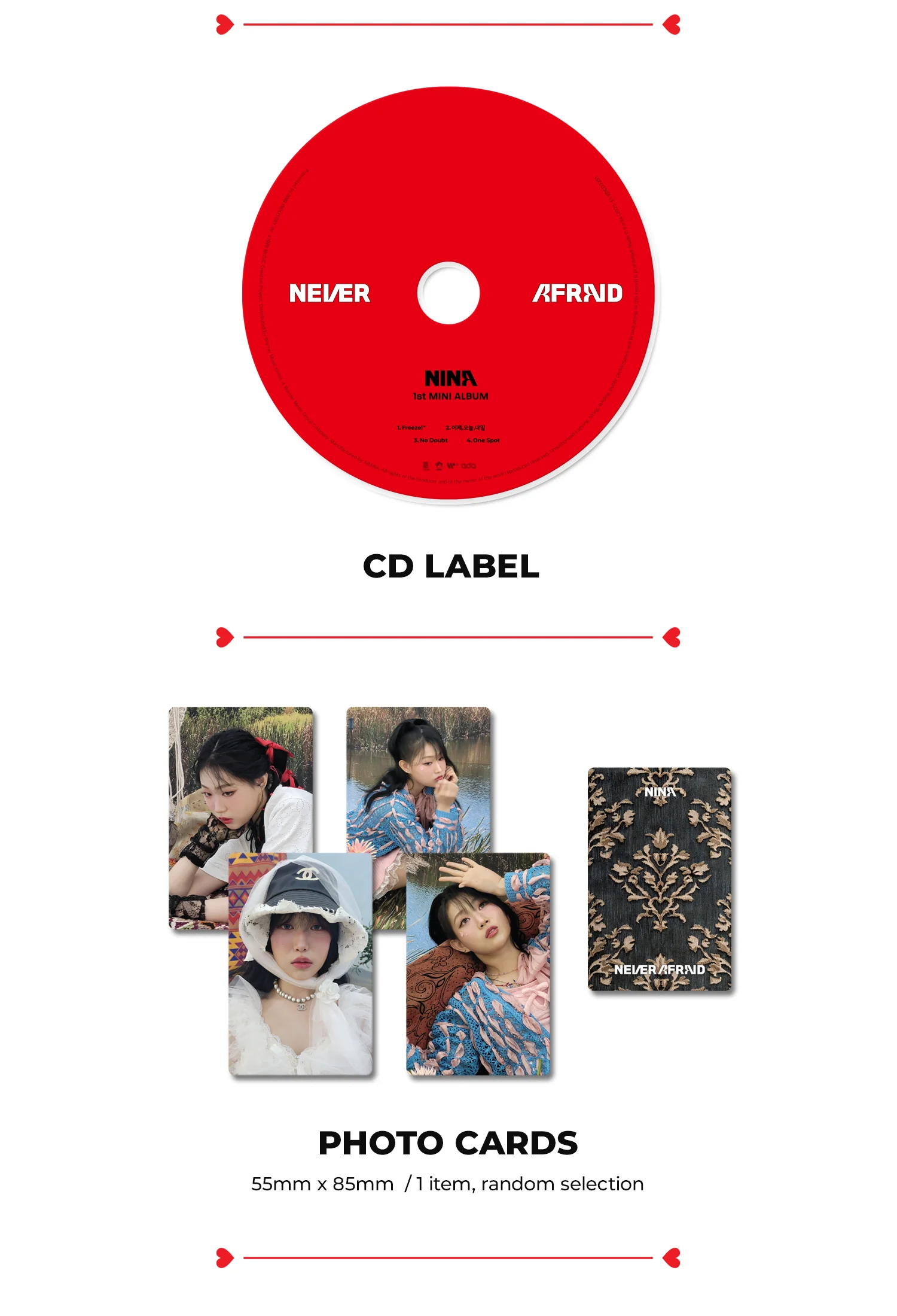 Nina - 1st Mini Album Never Afraid CD - Image 5