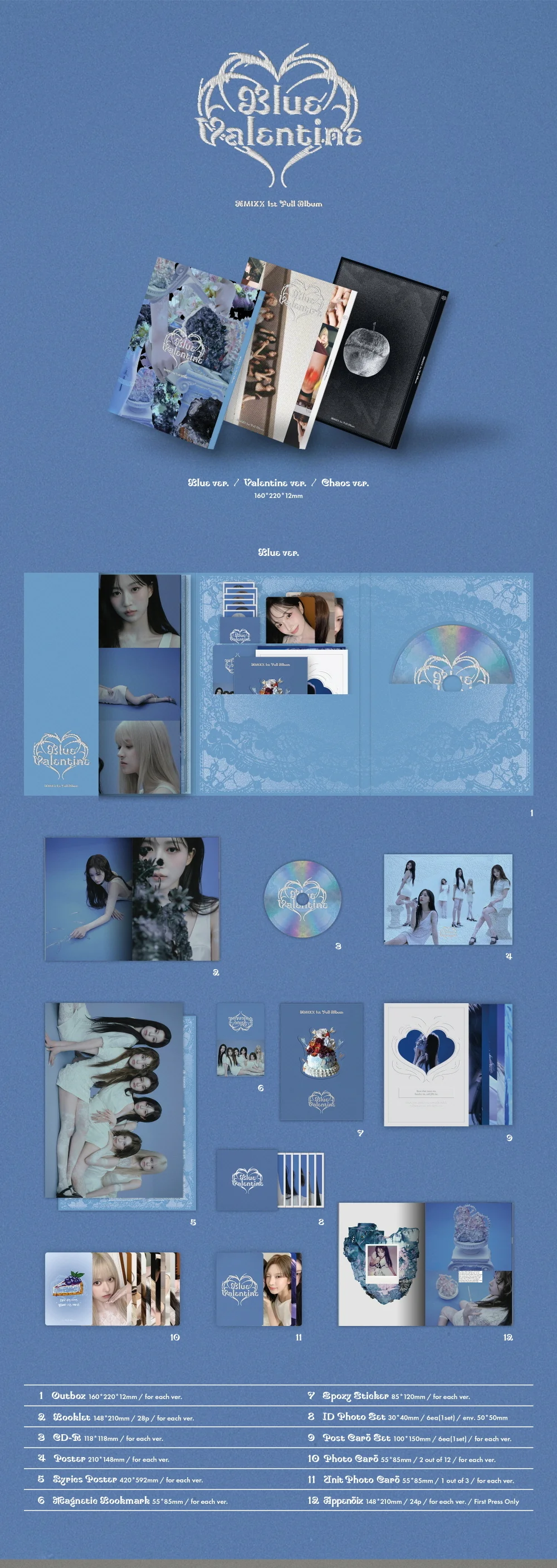 NMIXX - Blue Valentine 1st Album+Pre-Order Gift - Image 2