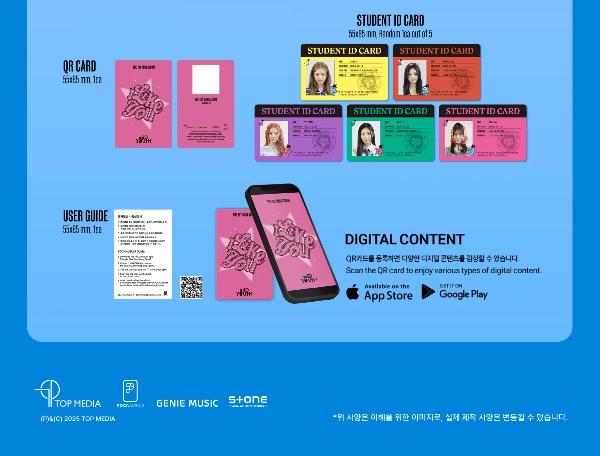 ODD YOUTH - I LIKE YOU [Backpack ver.] 1st Mini Album - Image 3