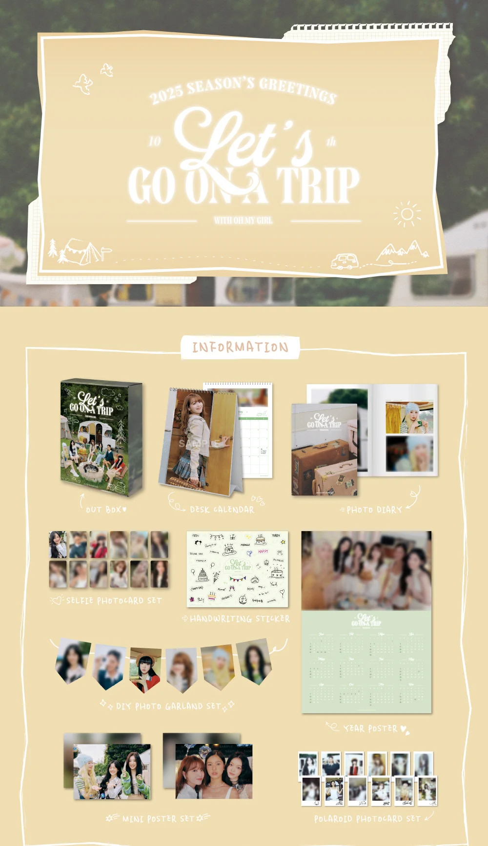 OH MY GIRL 2025 Season's Greetings Let's go on a trip - Image 2